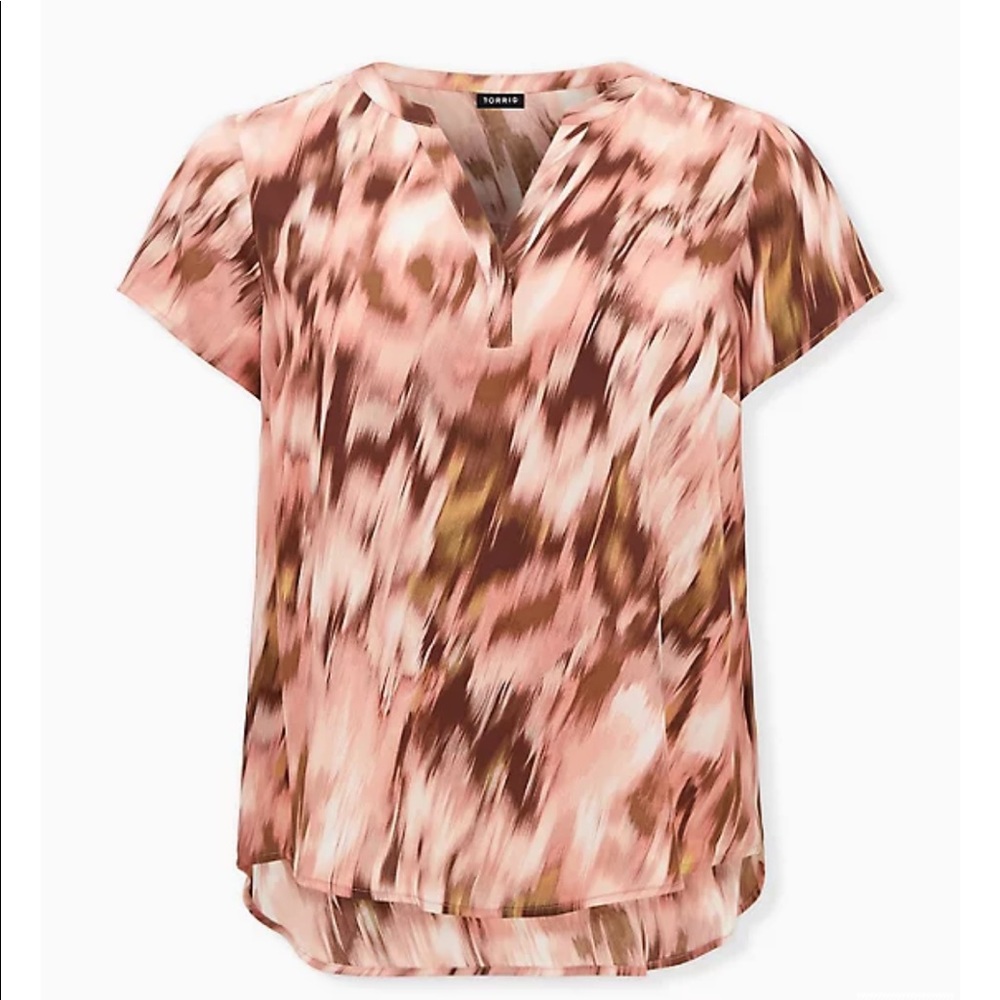 Georgette Multi Print Split Neck Blouse - image 4